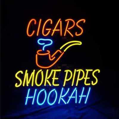 Cigars Smoke Pipes Hookah Neon Signs by Neon Signs Land - product image 2 for Resin Society