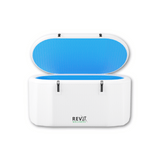 RevX Inflatable Tub Classic in light blue inflated with lid on a white background