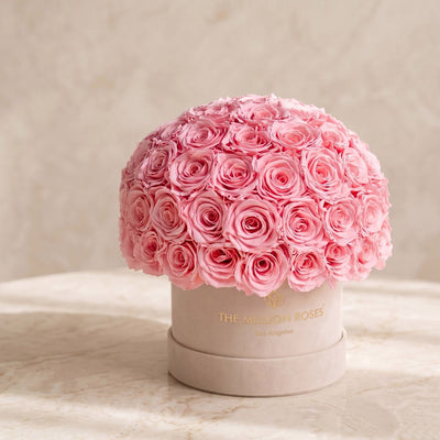 Classic Beige Suede Superdome Box by The Million Roses - product image 2 for Resin Society