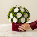 Classic Bordeaux Suede Box by The Million Roses - product image 4 for Resin Society