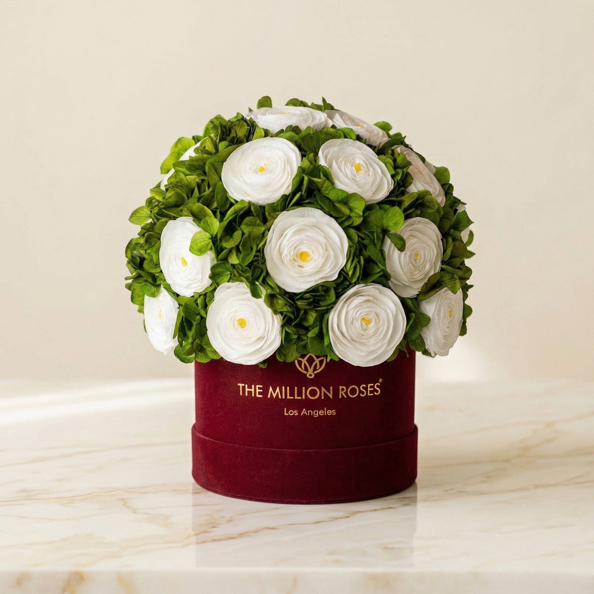 Classic Bordeaux Suede Box by The Million Roses - product image 2 for Resin Society