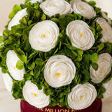 Classic Bordeaux Suede Box by The Million Roses - product image 3 for Resin Society