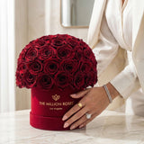 Classic Bordeaux Suede Superdome Box by The Million Roses - product image 4 for Resin Society
