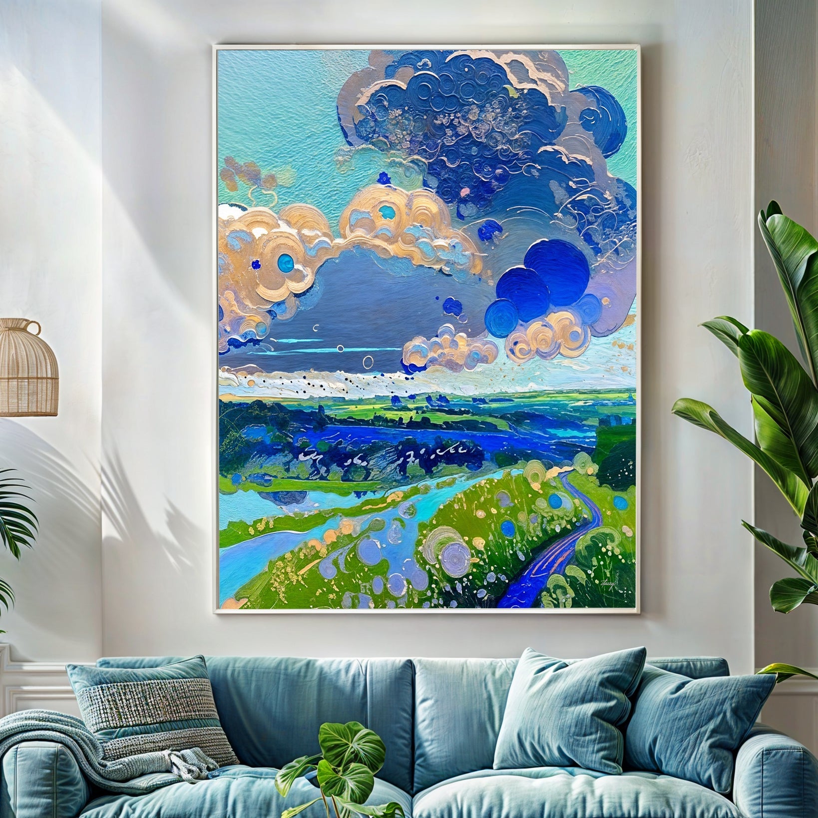 Canvas Print: "Cloud Dance" by Tailored Canvases - main product image for Resin Society