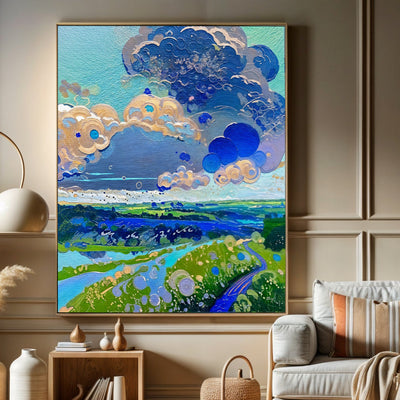 Canvas Print: "Cloud Dance" by Tailored Canvases - product image 2 for Resin Society