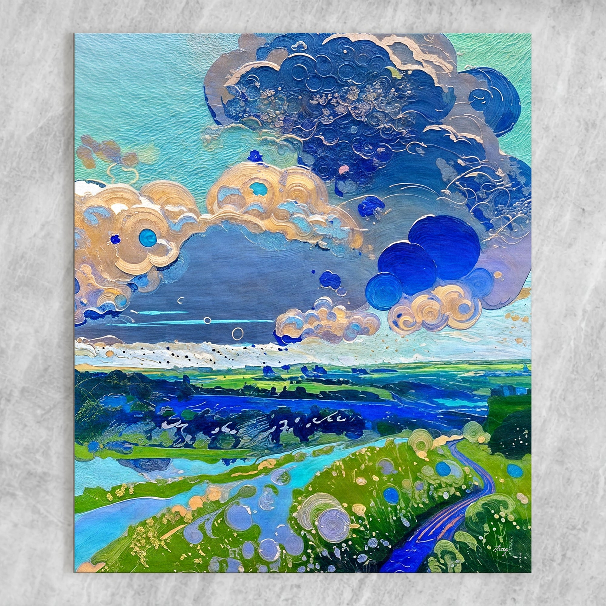 Canvas Print: "Cloud Dance" by Tailored Canvases - product image 5 for Resin Society