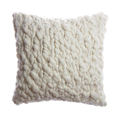 Clouds Chunky Knit Throw Pillow by Homelosophy