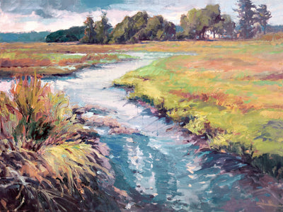 Coastal Color Artist Enhanced Canvas Print by John Beard Collection - main product image for Resin Society