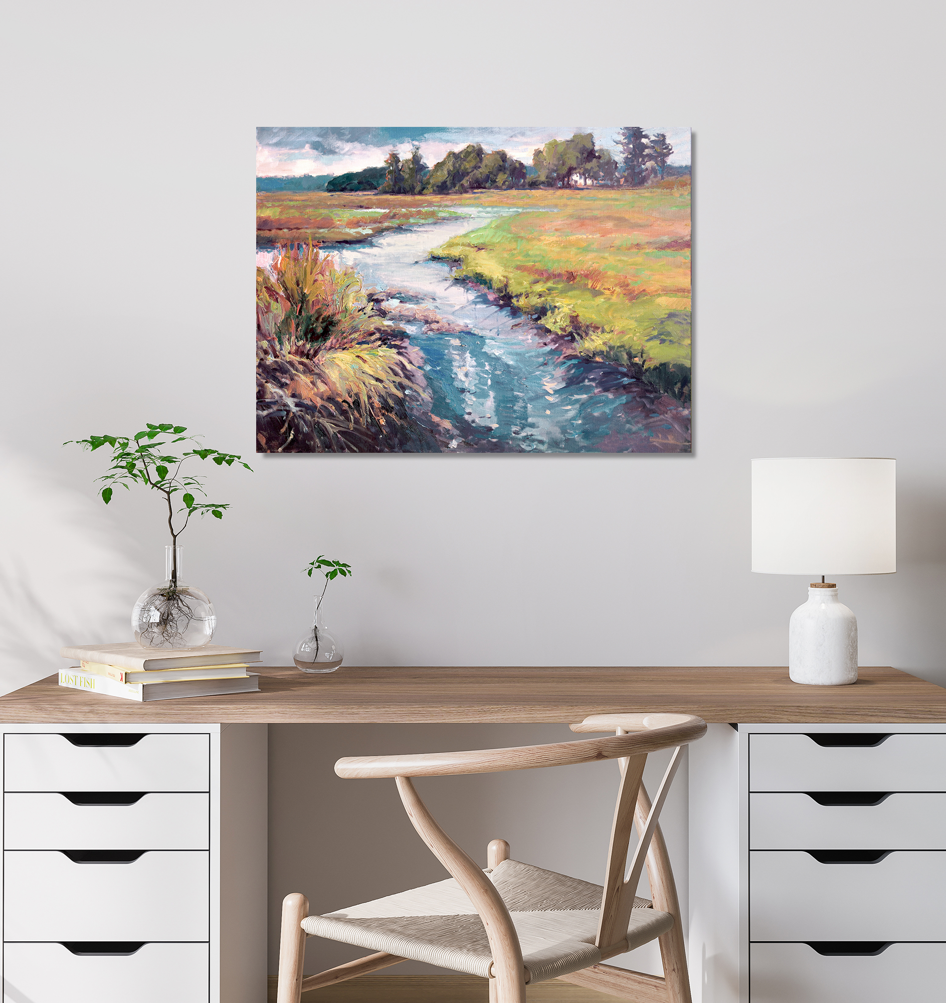 Coastal Color Artist Enhanced Canvas Print by John Beard Collection - product image 2 for Resin Society