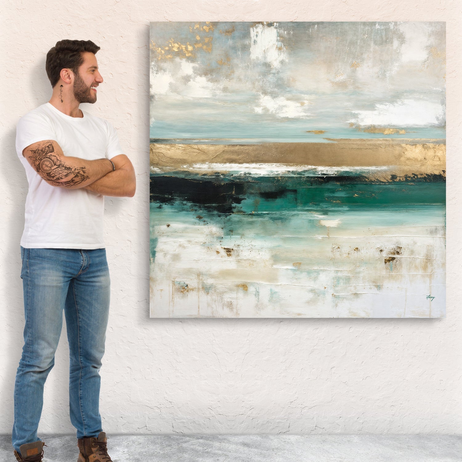 Canvas Print: "Coastal Echoes" by Tailored Canvases - product image 5 for Resin Society