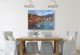 Coastal Italy Artist Enhanced Canvas Print by John Beard Collection - product image 2 for Resin Society