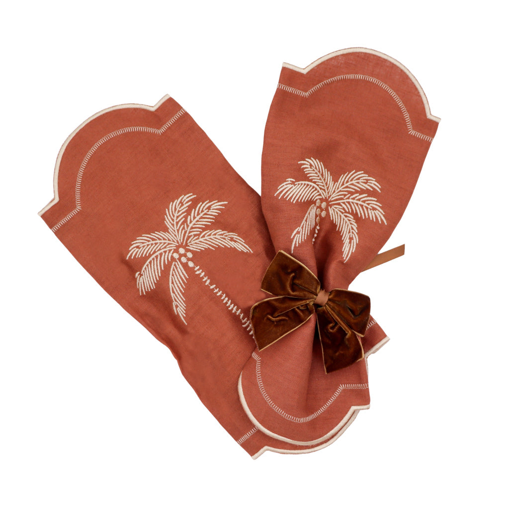 Cocoa Oasis Napkin - Set of 4 by Ro'Table - main product image for Resin Society