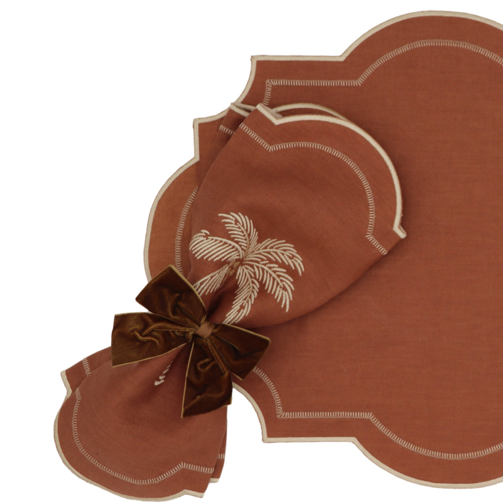 Cocoa Oasis Napkin - Set of 4 by Ro'Table - product image 3 for Resin Society