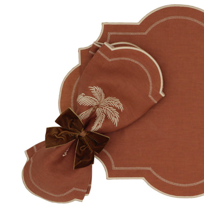 Cocoa Oasis Napkin - Set of 4 by Ro'Table - product image 3 for Resin Society