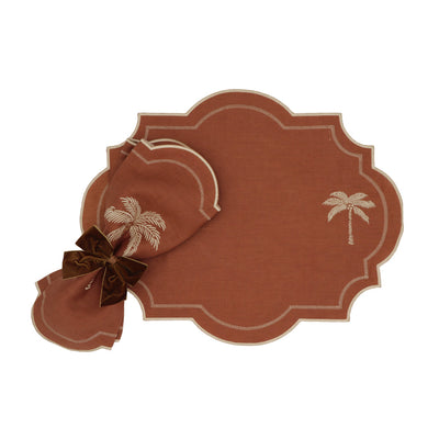 Cocoa Oasis Napkin - Set of 4 by Ro'Table - product image 4 for Resin Society
