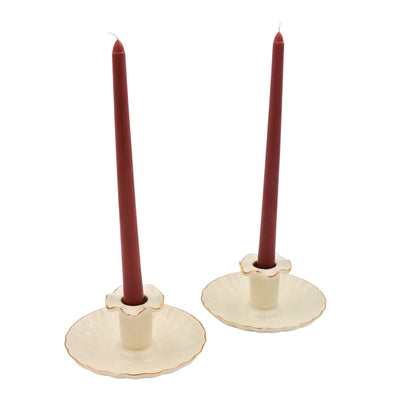 Extra Tall Cocoa Truffle Delight Taper Candle, 1 Case of 24 Packs by Ro'Table - product image 2 for Resin Society