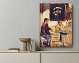 Coffee Break Artist Enhanced Canvas Print by John Beard Collection - product image 2 for Resin Society