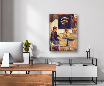 Coffee Break Artist Enhanced Canvas Print by John Beard Collection - product image 3 for Resin Society