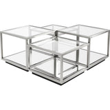 Coffee Table Luigi Silver (4/Set) by DEKOR - main product image for Resin Society
