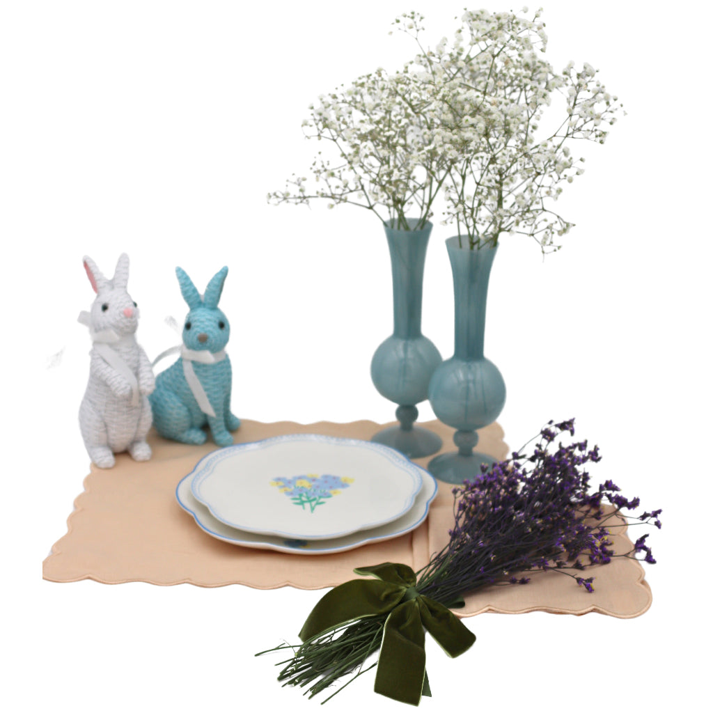 Colette and Milo Rattan Bunnies - Pair