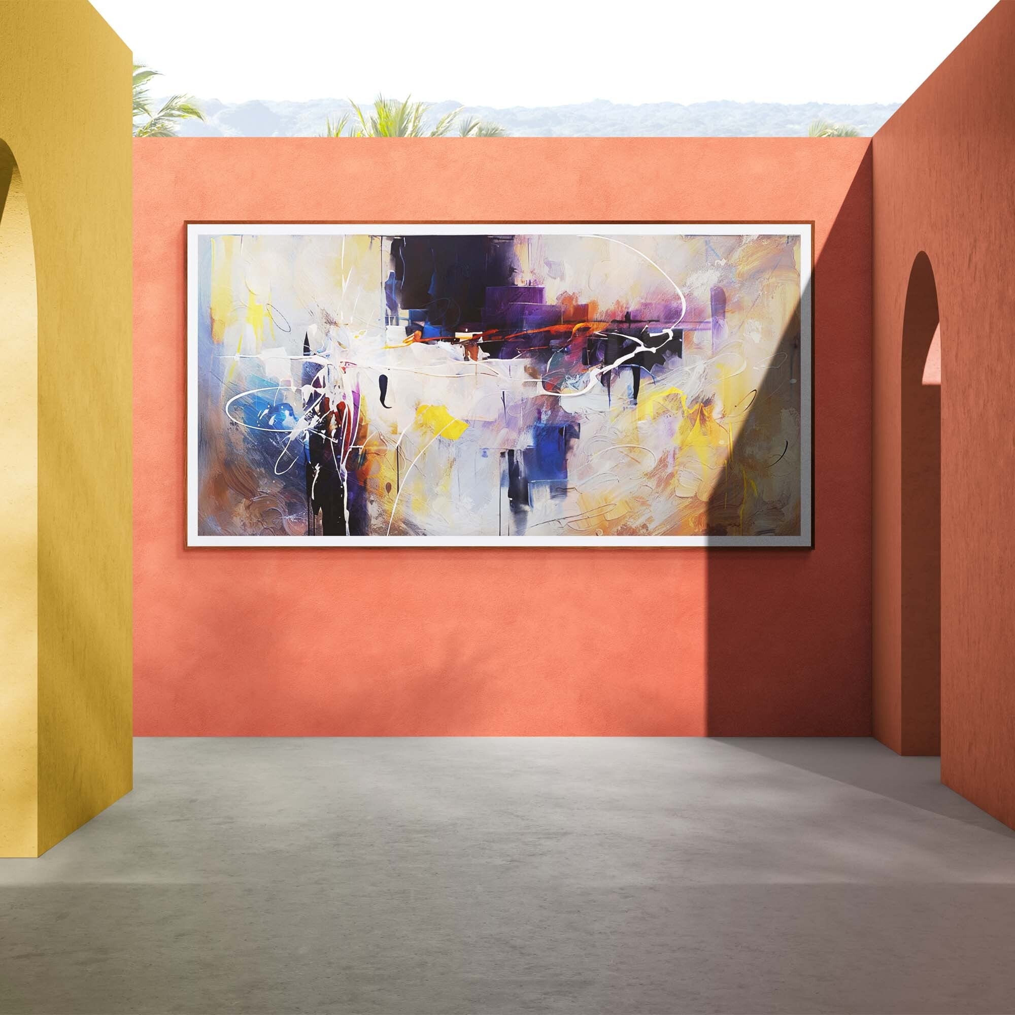 Canvas Print: "Colorplay Symphony" by Tailored Canvases - product image 3 for Resin Society