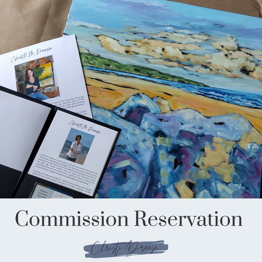 Commission Reservation for Original Oil Painting on Canvas - Christi Dreese Fine Art
