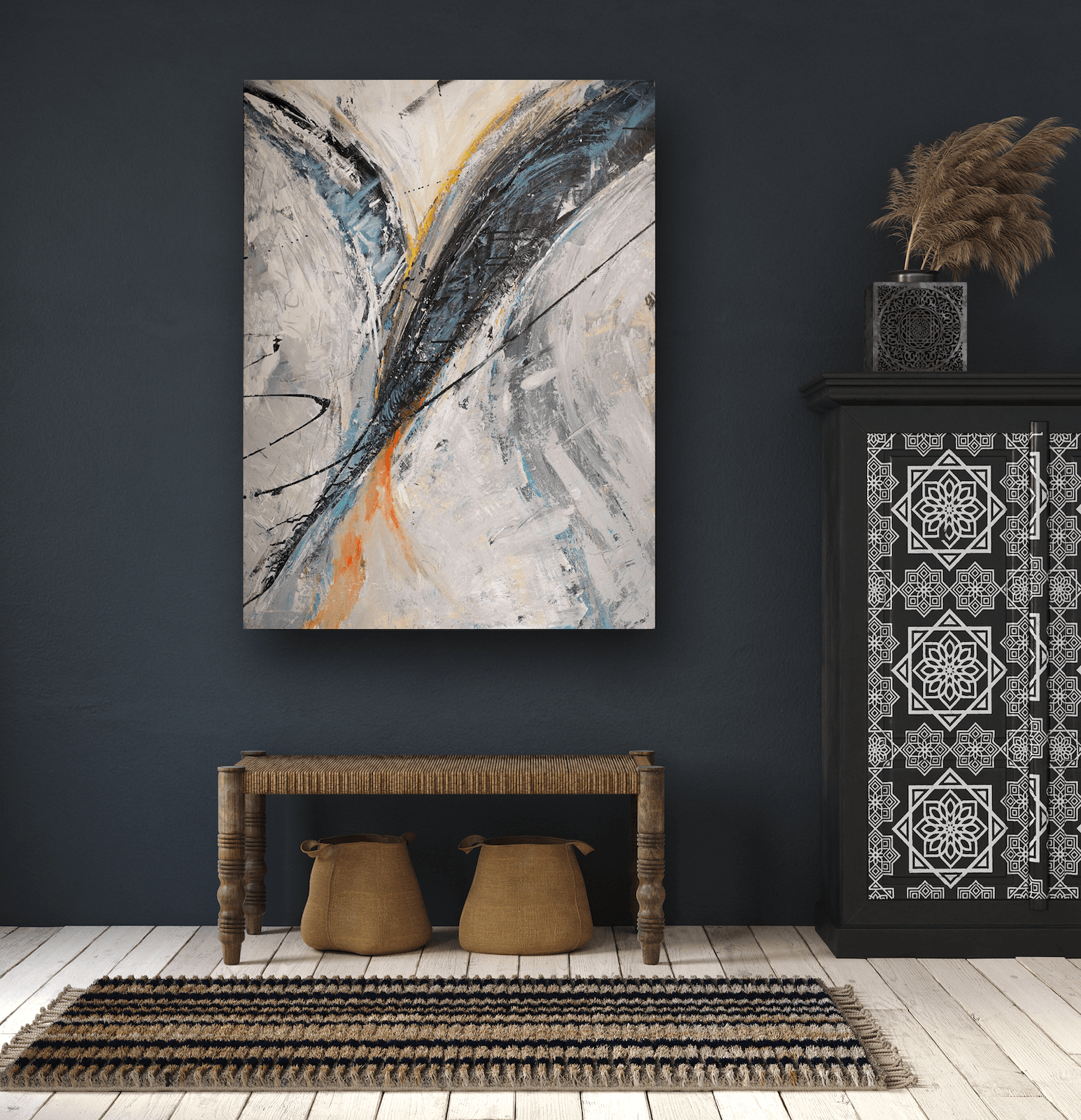 Convergence Artist Enhanced Canvas Print by John Beard Collection - product image 3 for Resin Society