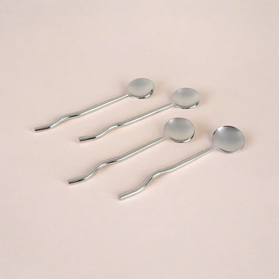 Nadia Spoon Steel (Set of 4) by MESO