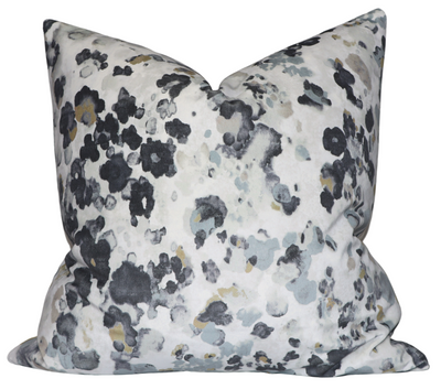 Niumi Storm Luxurious Velvet Pillow Cover with designer velvet front and ivory velvet back