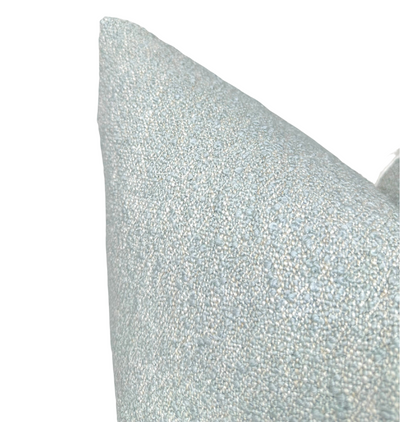 Vail Boucle Pillow Cover in Blue, Larsen Textiles