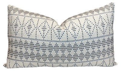 Souk Pillow Cover in Onyx Indigo, Indoor Outdoor Pillows, Peter Dunham Textiles