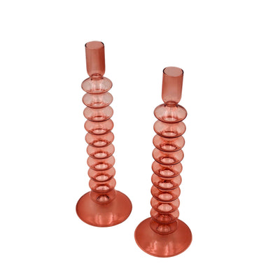 Coraline Peach Candle Holder - Case of 12 by Ro'Table - main product image for Resin Society