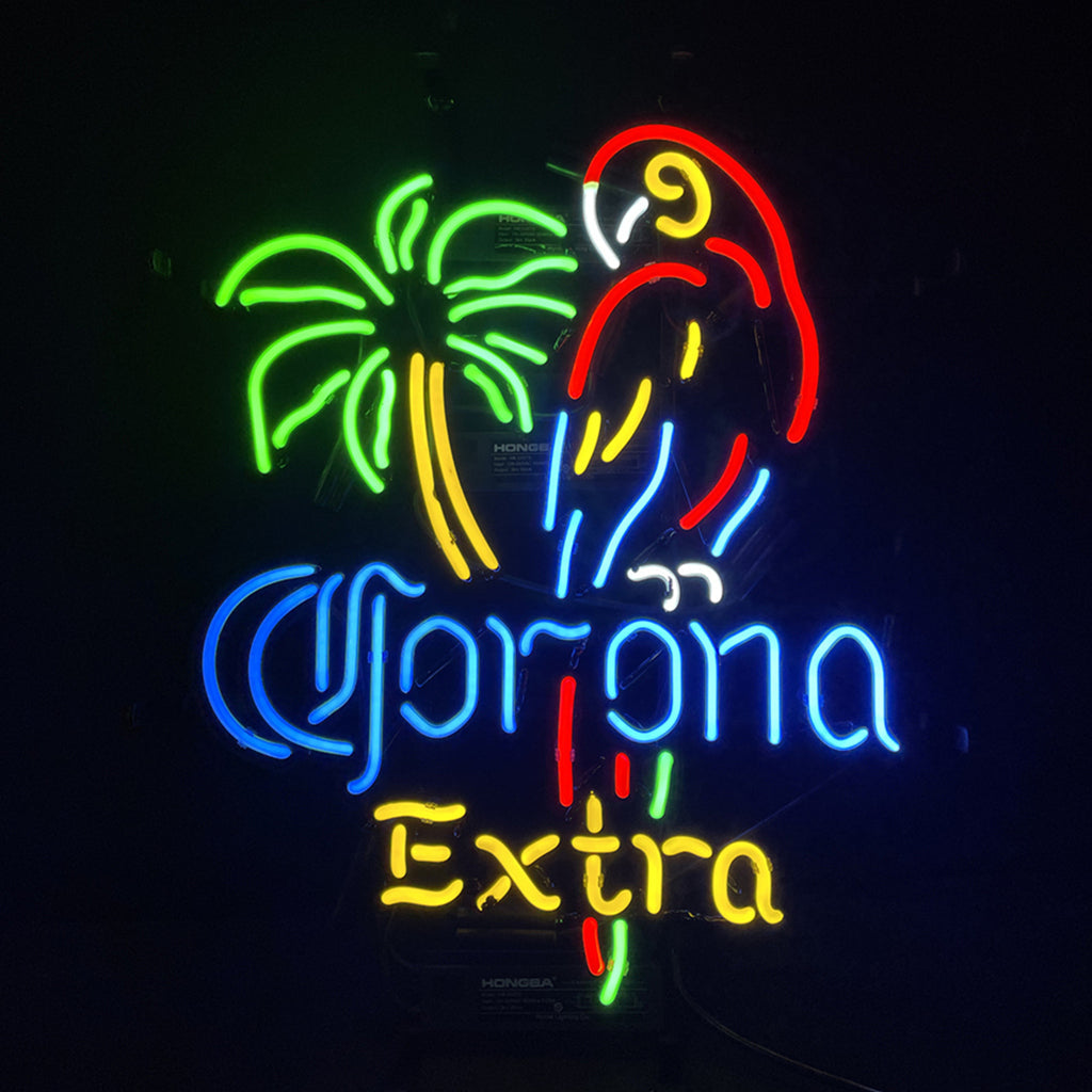 Palm Tree Parrot Corona Extra Neon Light Sign by Neon Signs Land - product image 3 for Resin Society