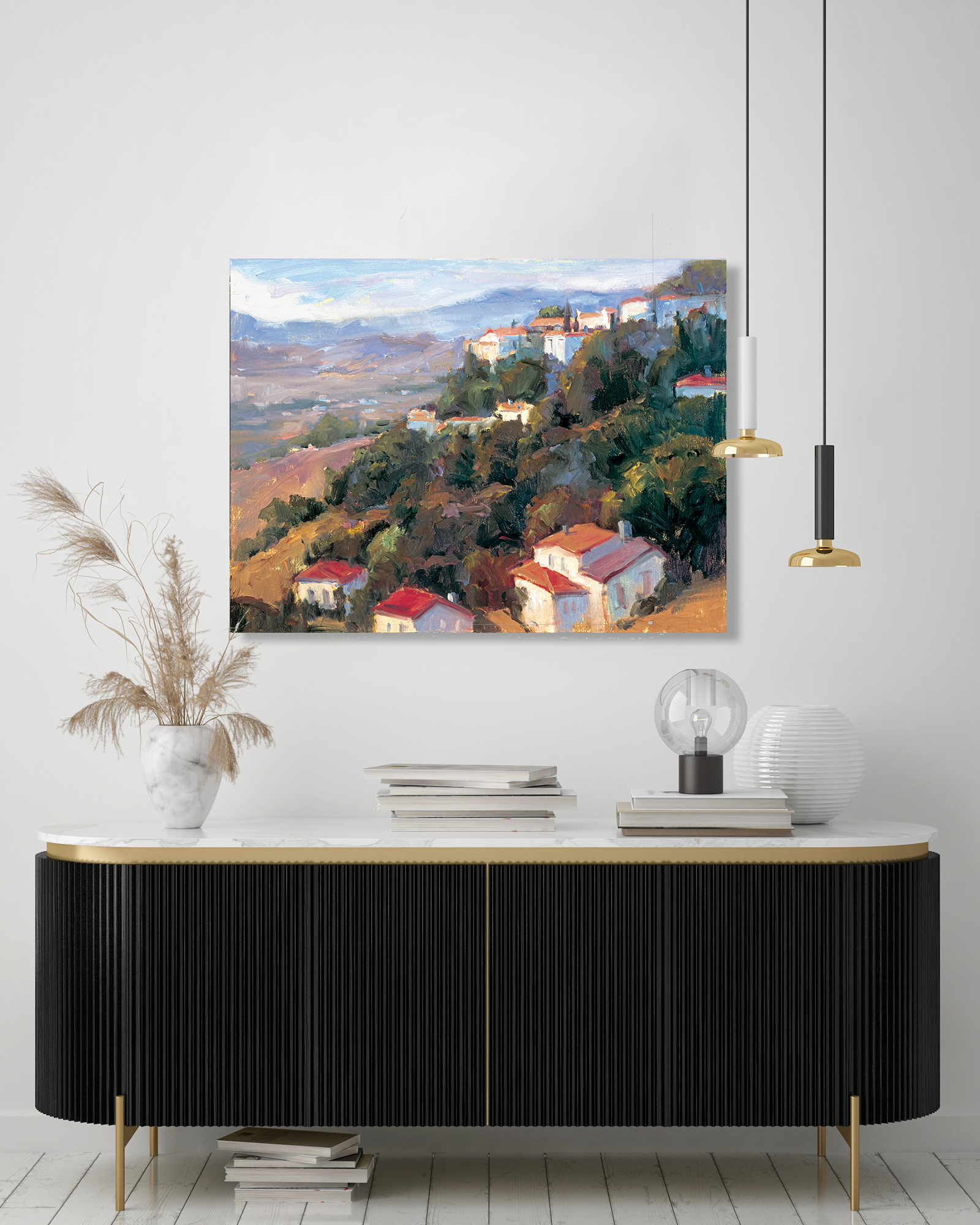 Costa del Sol Artist Enhanced Canvas Print
