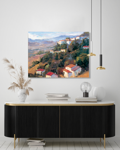 Costa del Sol Artist Enhanced Canvas Print