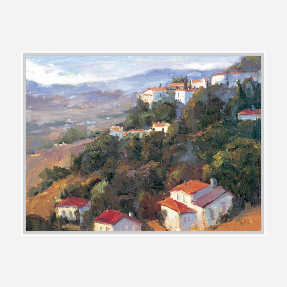 Costa del Sol Artist Enhanced Canvas Print