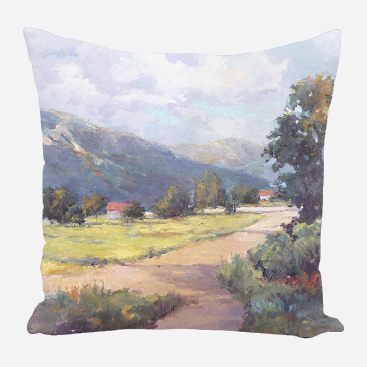 Cottages in the Valley Pillow by John Beard Collection - main product image for Resin Society