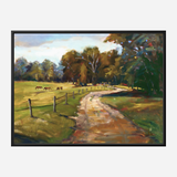 Country Path with Horses Artist Enhanced Canvas Print by John Beard Collection - product image 5 for Resin Society