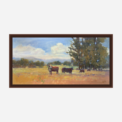 Cows Artist Enhanced Canvas Print