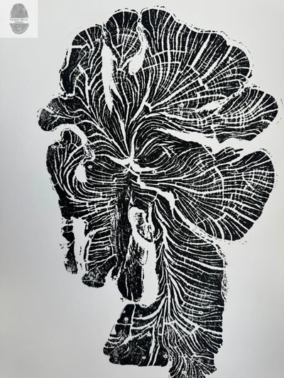 Crab Apple Tree Ring Wall Art – Millcreek UT – 18x24 Signed Original Woodcut