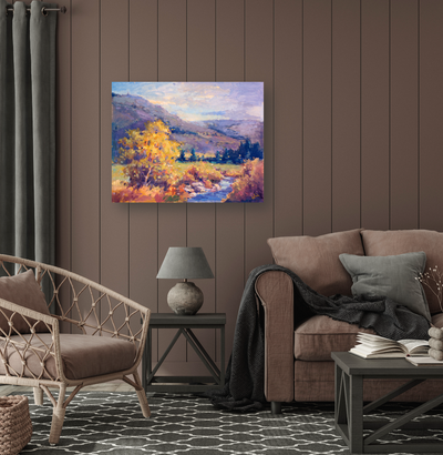 Creek in the Valley Artist Enhanced Canvas Print by John Beard Collection - product image 3 for Resin Society