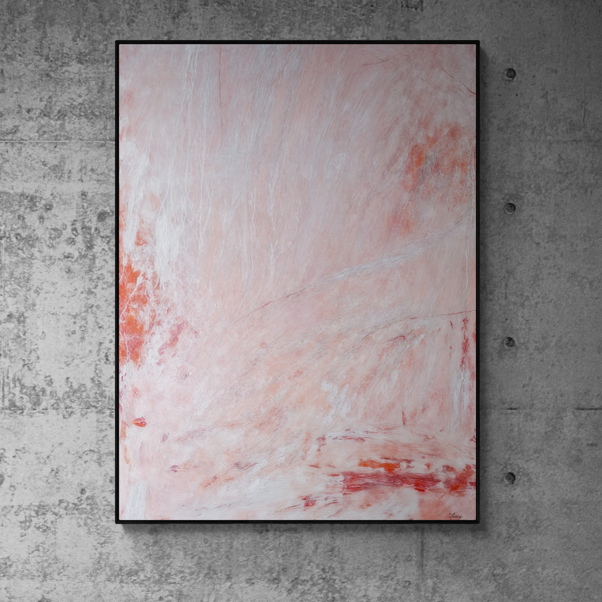 Canvas Print: "Crimson Veil" by Tailored Canvases - product image 3 for Resin Society