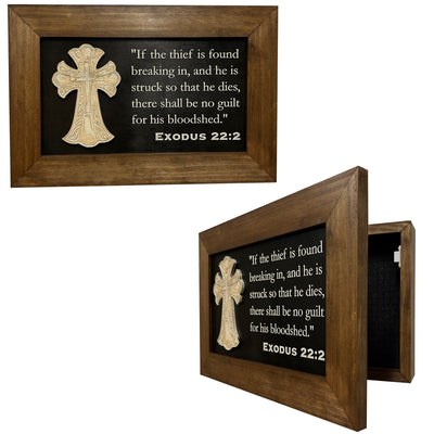 Decorative Gun Cabinet Wall-Mounted & Secure by Bellewood Designs - main product image for Resin Society