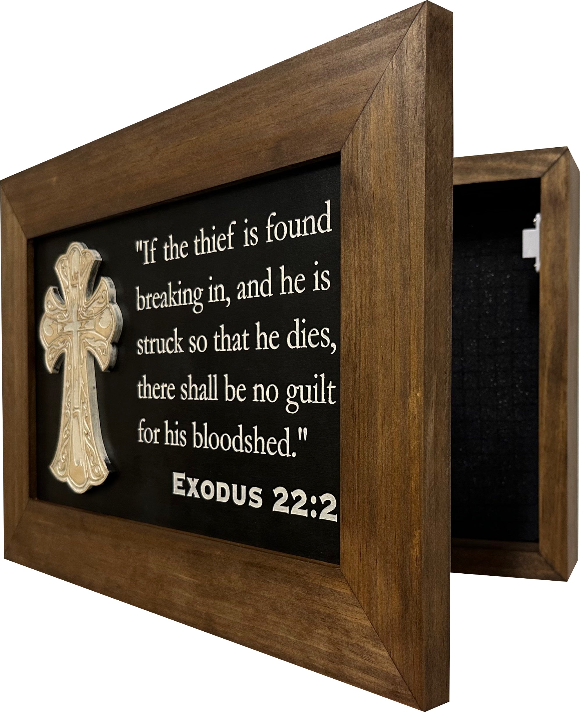 Decorative Gun Cabinet Wall-Mounted & Secure by Bellewood Designs - product image 5 for Resin Society