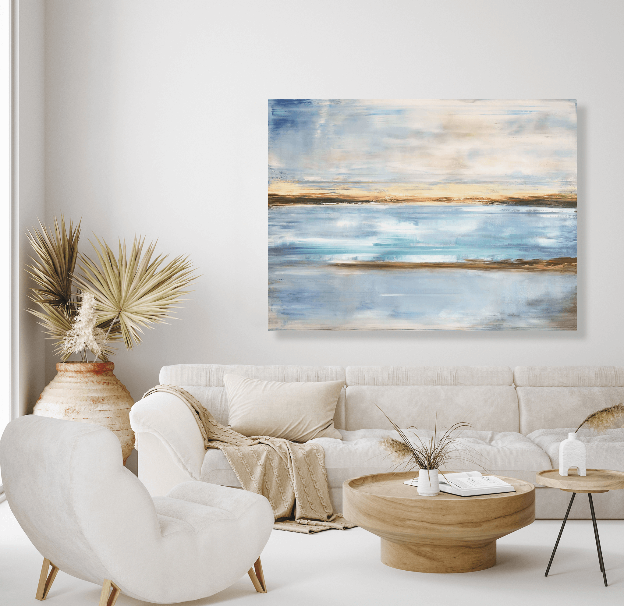 Crystal Blue Artist Enhanced Canvas Print by John Beard Collection - product image 3 for Resin Society