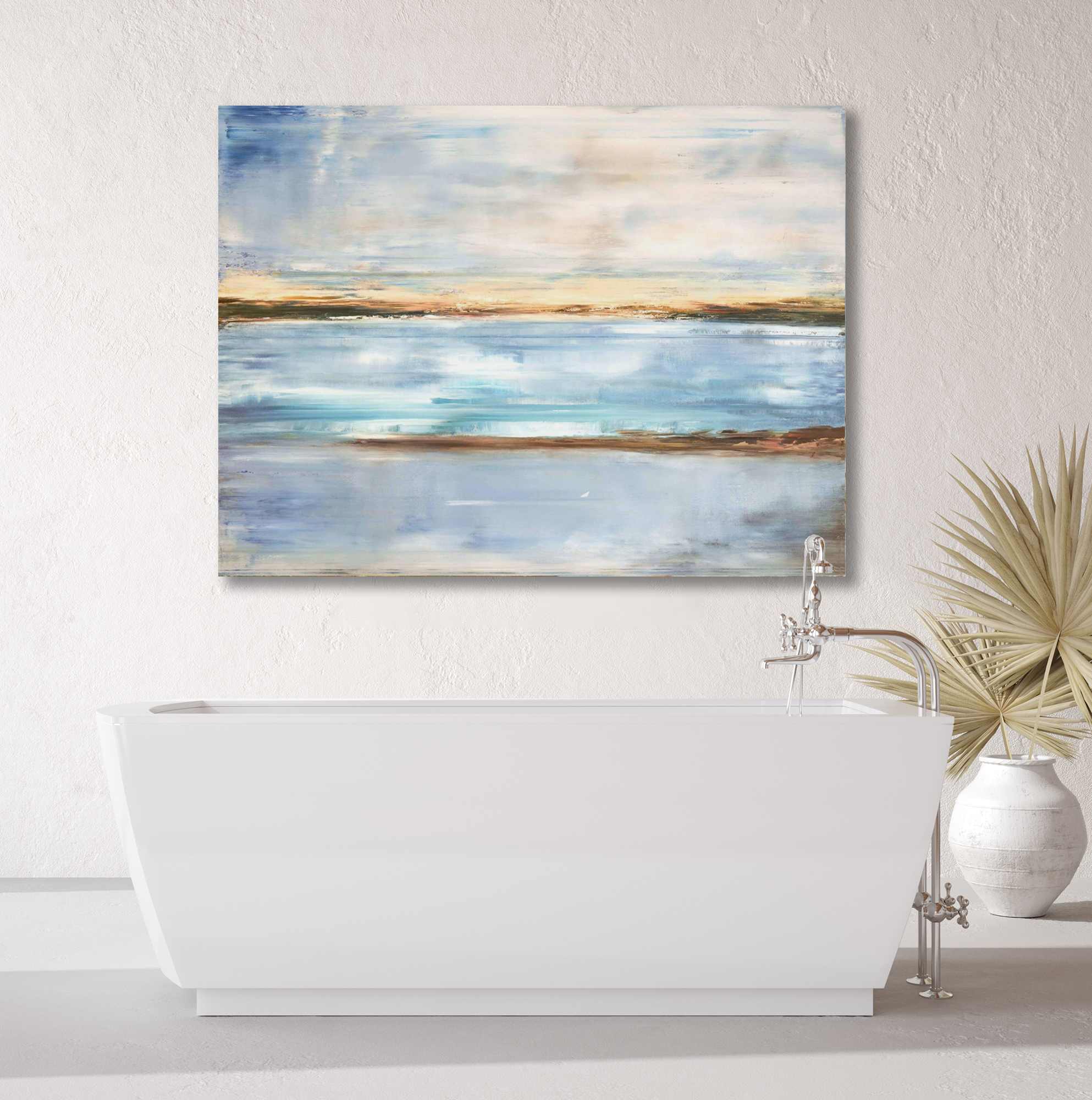 Crystal Blue Artist Enhanced Canvas Print by John Beard Collection - product image 2 for Resin Society