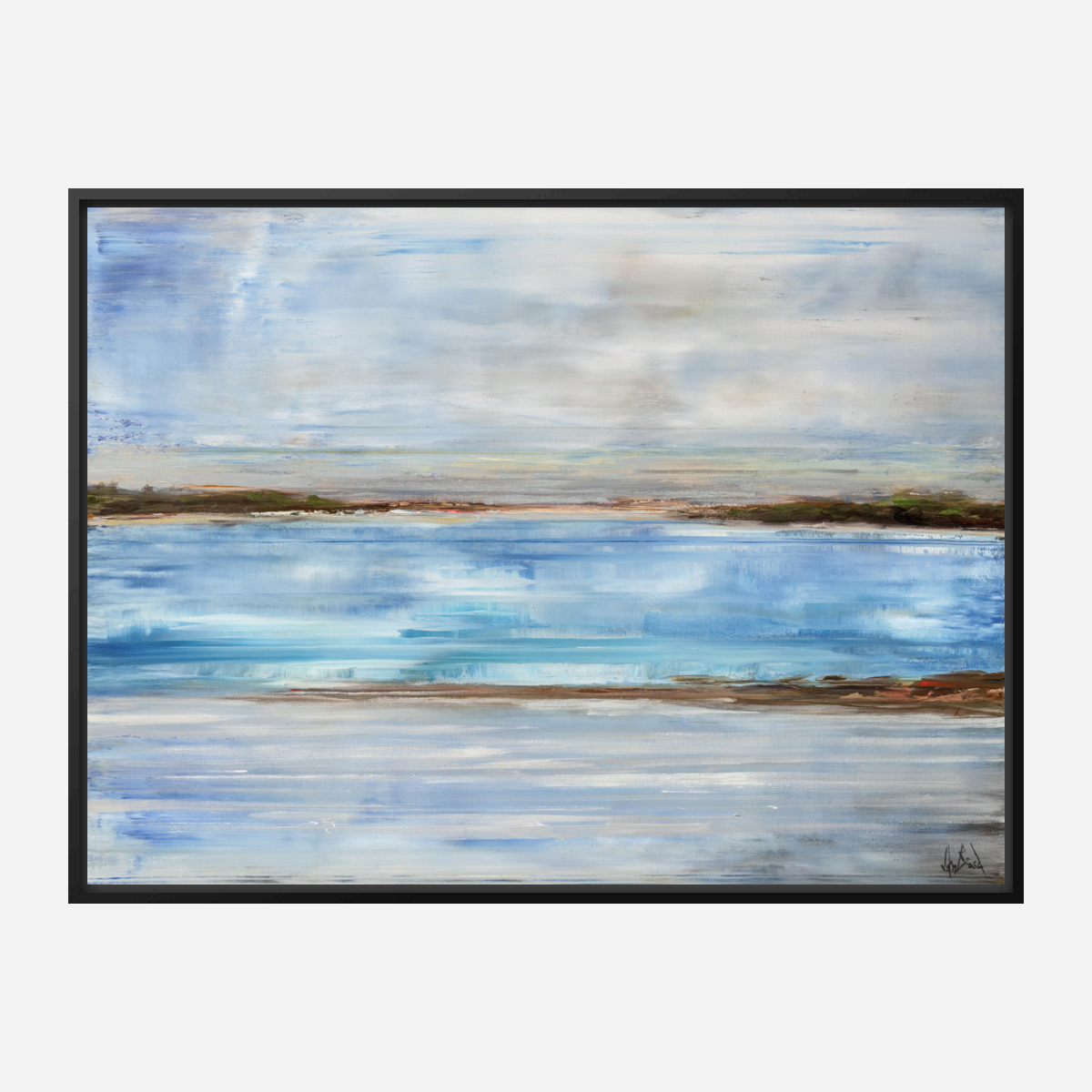 Crystal Blue Artist Enhanced Canvas Print by John Beard Collection - product image 6 for Resin Society