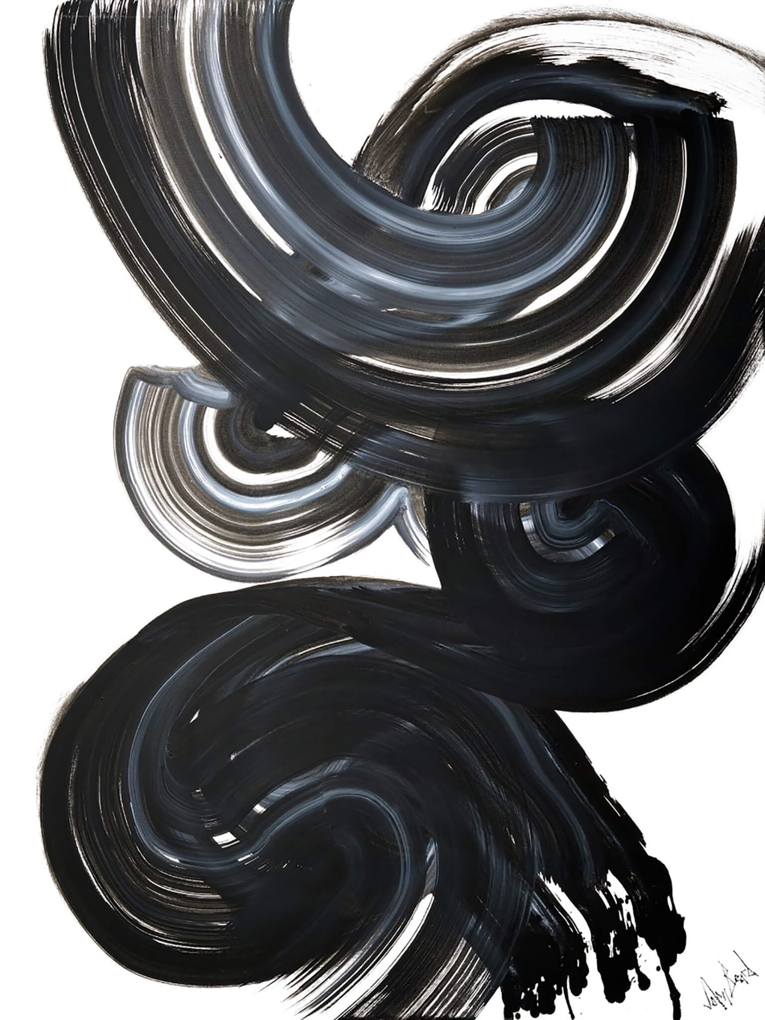 Current I Artist Enhanced Canvas Print by John Beard Collection - main product image for Resin Society