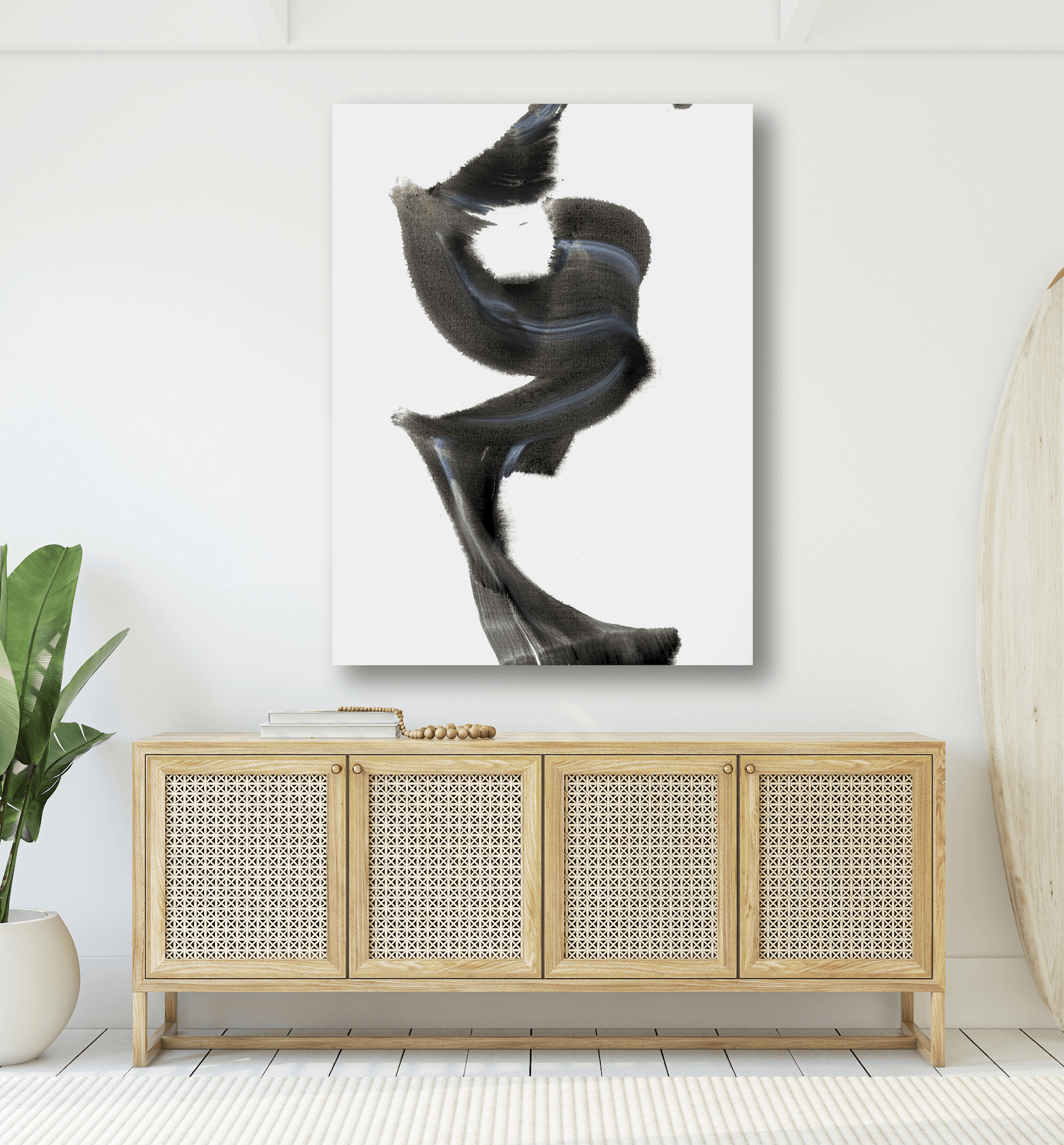 Silhouette I Artist Enhanced Canvas Print by John Beard Collection - product image 2 for Resin Society