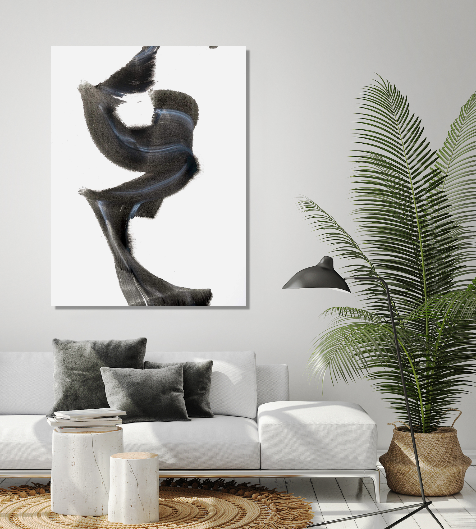 Silhouette I Artist Enhanced Canvas Print by John Beard Collection - product image 4 for Resin Society